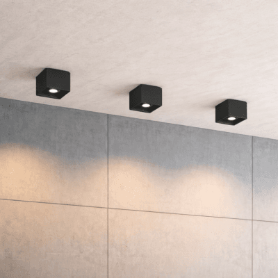 monovolumen movil antideslumbrante rectangular gu10 Ø90 x 100 mm prisma negro (copia)