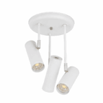 plafon lina 3 luces moviles para dicroica blanco y cromo