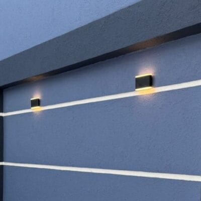 aplique bidireccional "orthog ii 12w" 3000k negro