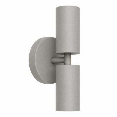 aplique de pared "biline bidireccional" gris cemento gu10 interior