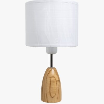 lampara de mesa emma madera natural y pantalla blanca (copia)