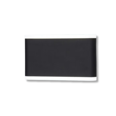 aplique bidireccional "orthog ii 12w" 3000k negro