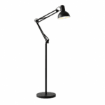lampara de pie articulada "mimi" negro y madera (copia)