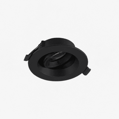 spot de embutir "nubi" abs Ø11cm gu10 termoplastico negro