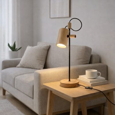 lampara de mesa "infinit" iluminacion funcional