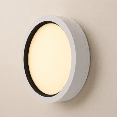 plafon led redondo aria m 18w 3000k 25 cm blanco interior negro