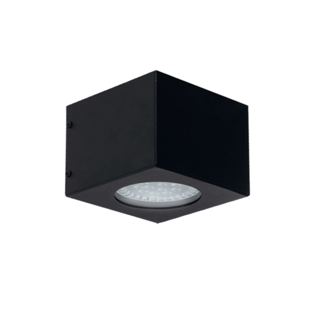 aplique unidireccional para ar111 "mónaco" negro