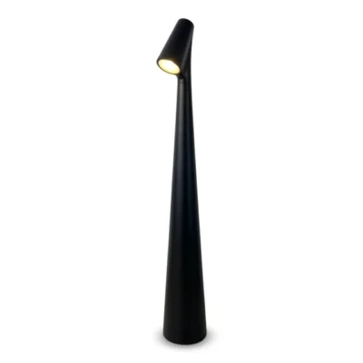lámpara de mesa táctil recargable usb c cabezal giratorio negro